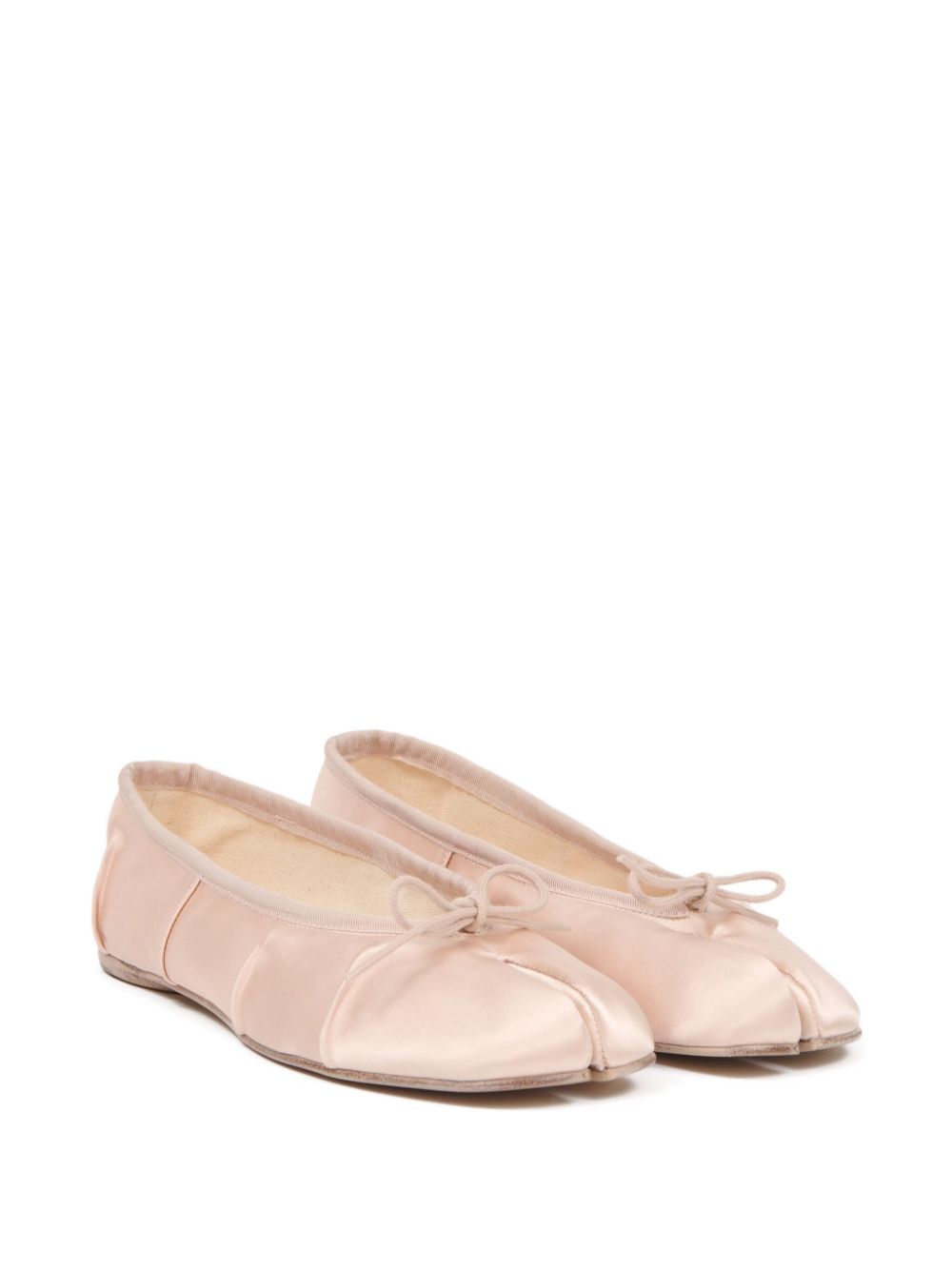 Maison Margiela Tabi Satin Ballet Flats Powder powder