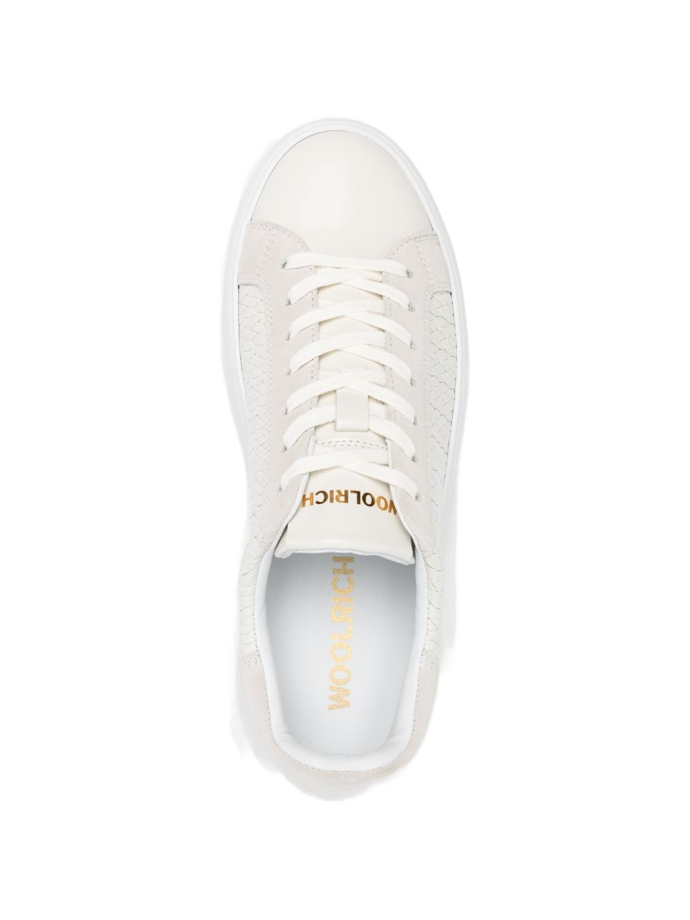 Woolrich Chunky Court leather sneakers WHITE