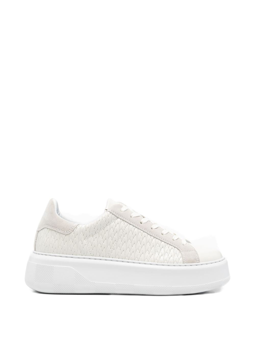 Woolrich Chunky Court leather sneakers WHITE