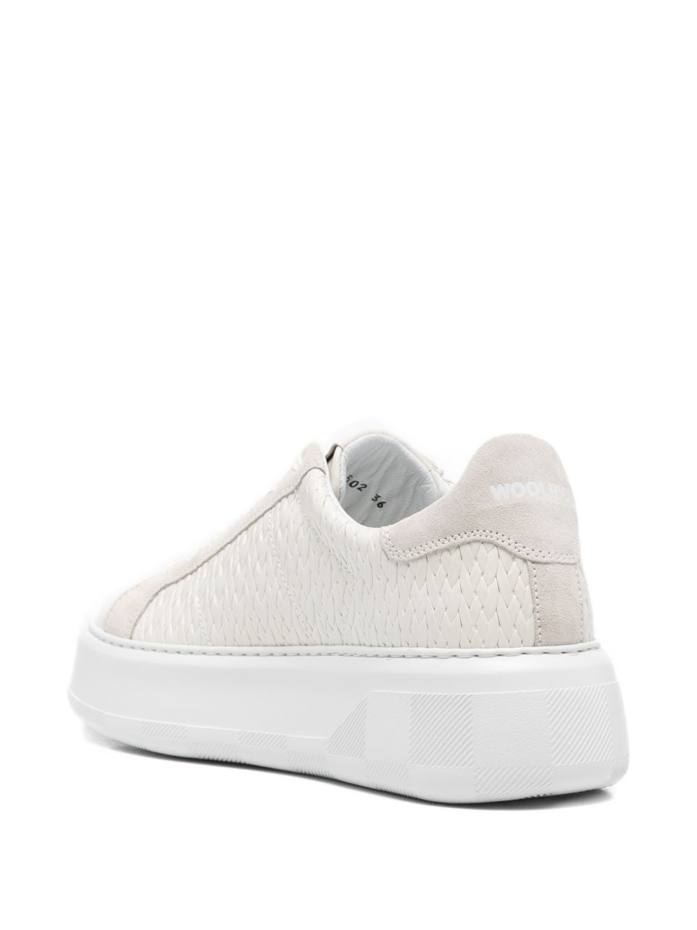 Woolrich Chunky Court leather sneakers WHITE