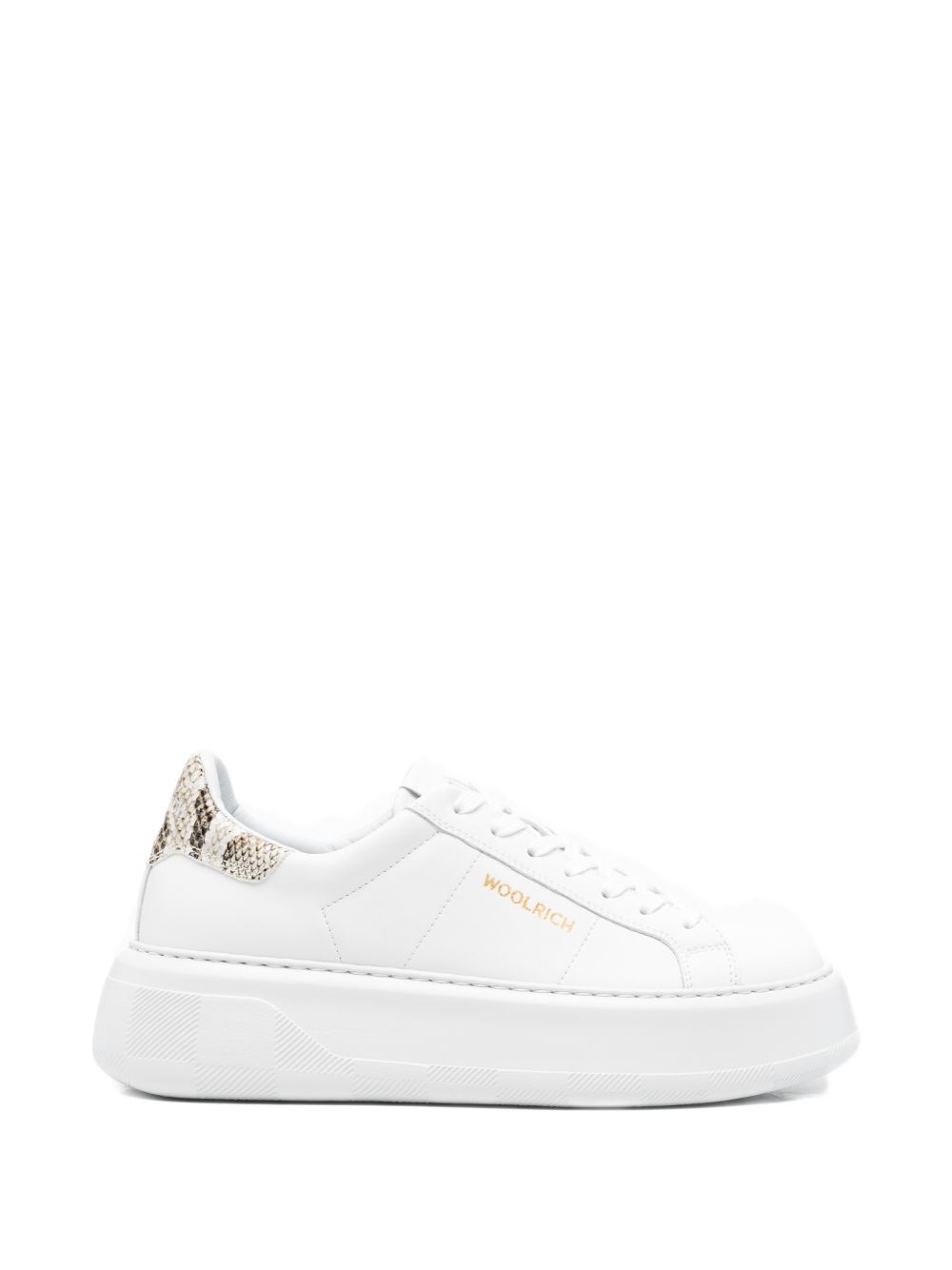 Woolrich  Chunky Court leather sneakers WHITE