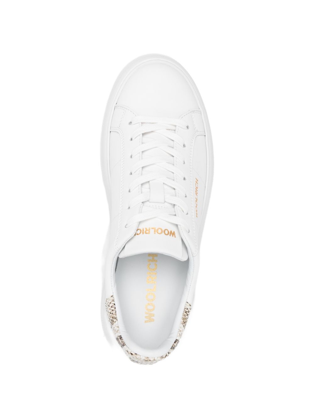 Woolrich  Chunky Court leather sneakers WHITE