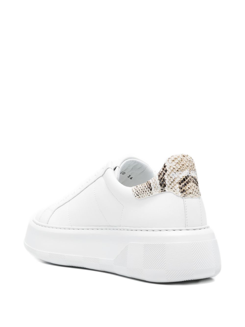 Woolrich  Chunky Court leather sneakers WHITE