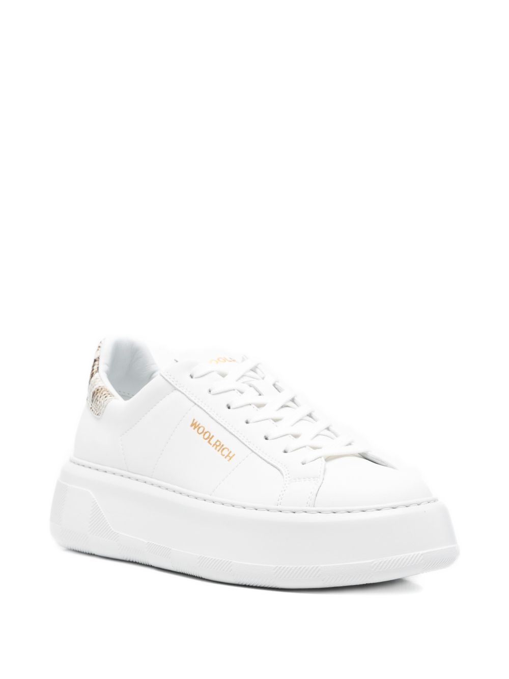 Woolrich  Chunky Court leather sneakers WHITE