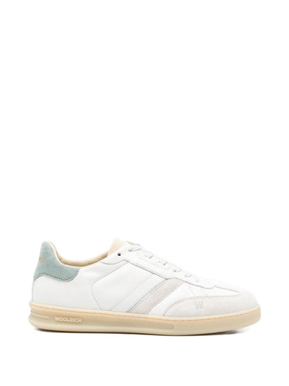 Woolrich Double U Leather Sneakers Clear Blue