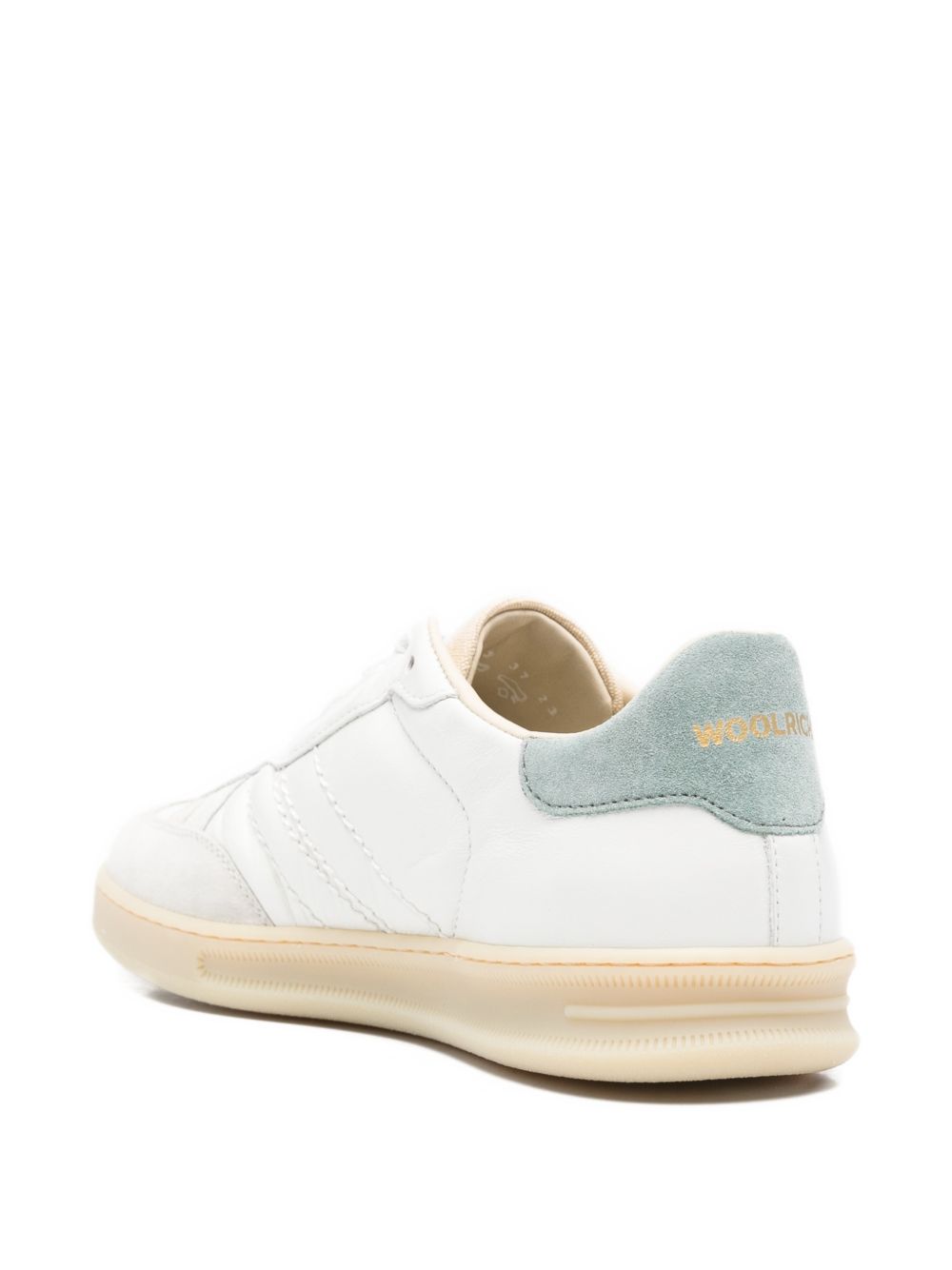 Woolrich Double U Leather Sneakers Clear Blue