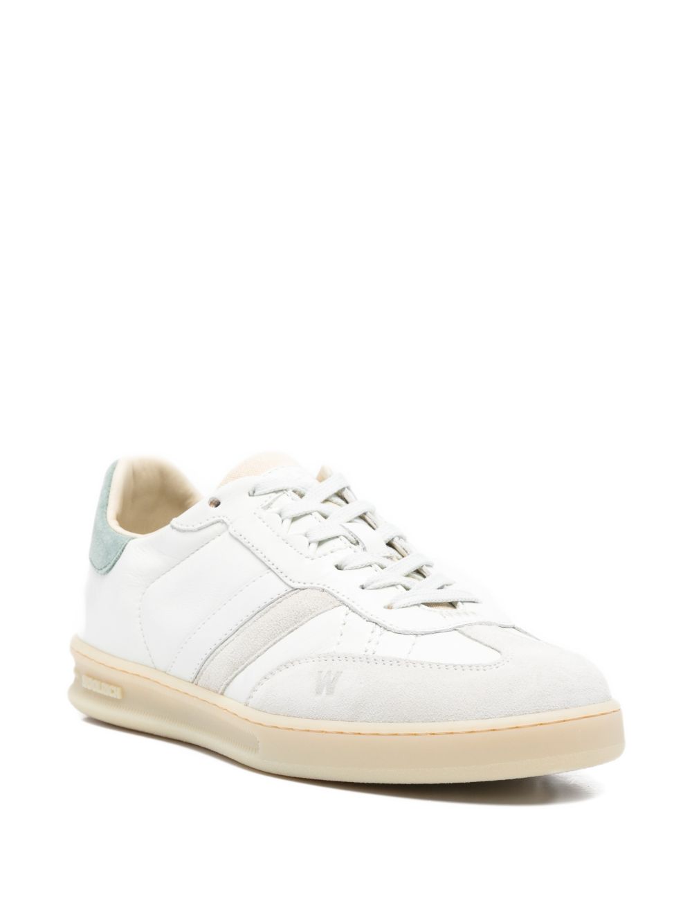 Woolrich Double U Leather Sneakers Clear Blue