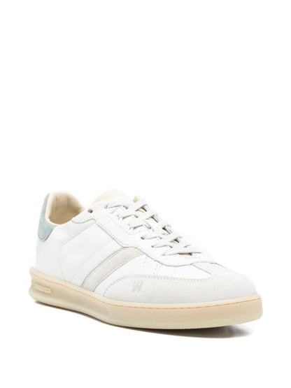 Woolrich Double U Leather Sneakers Clear Blue