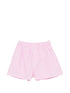 Balenciaga Striped Cotton Shorts Pink