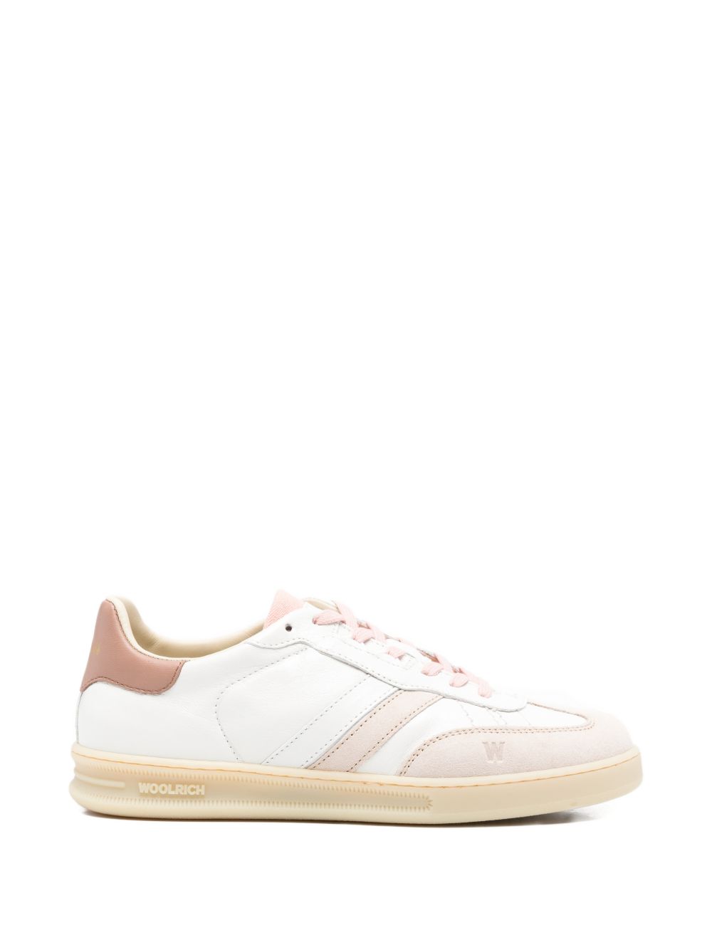Woolrich Double U Pink Leather Sneakers pink