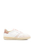 Woolrich Double U Pink Leather Sneakers pink