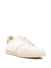 Woolrich Double U Pink Leather Sneakers pink