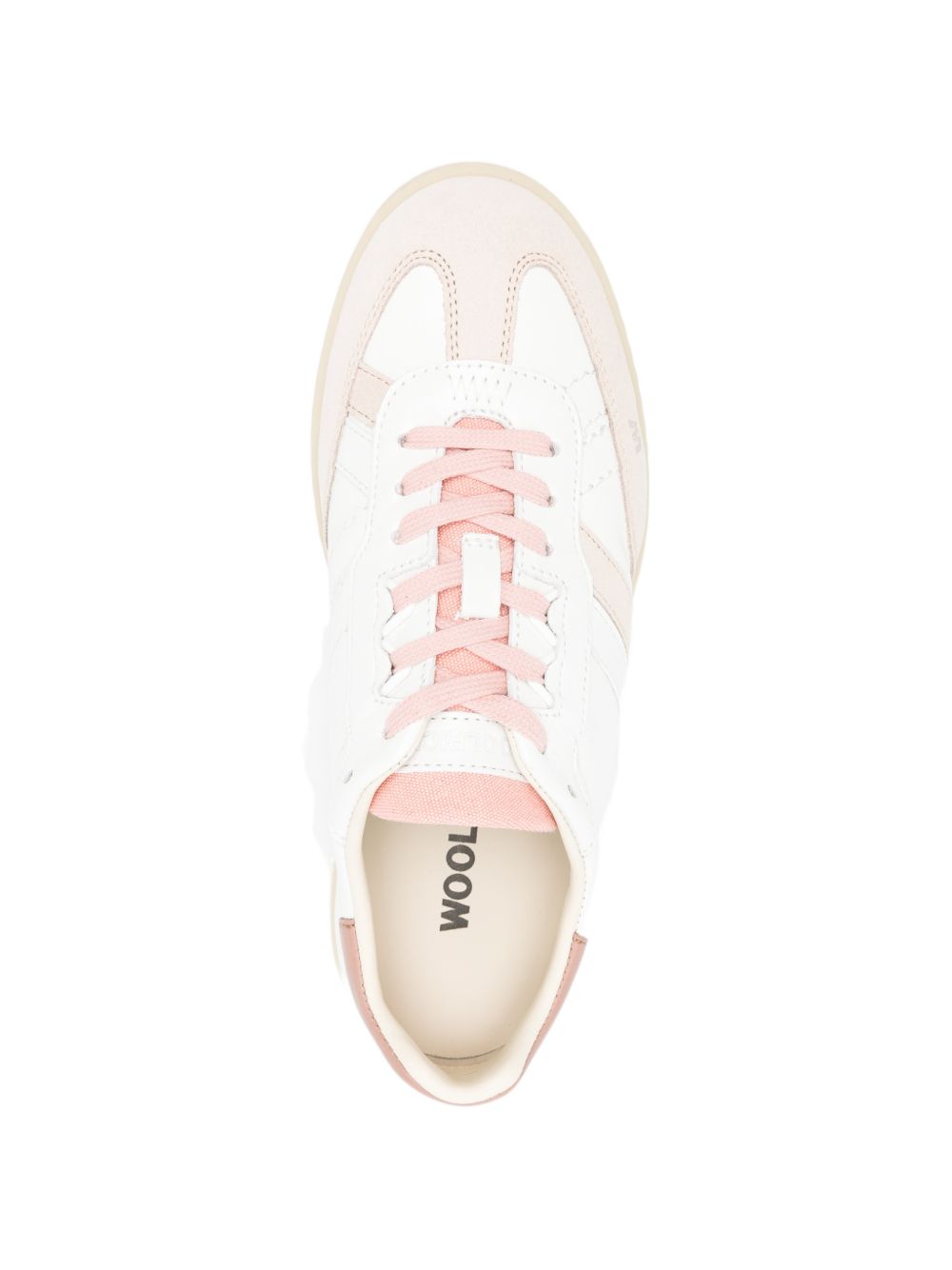Woolrich Double U Pink Leather Sneakers pink