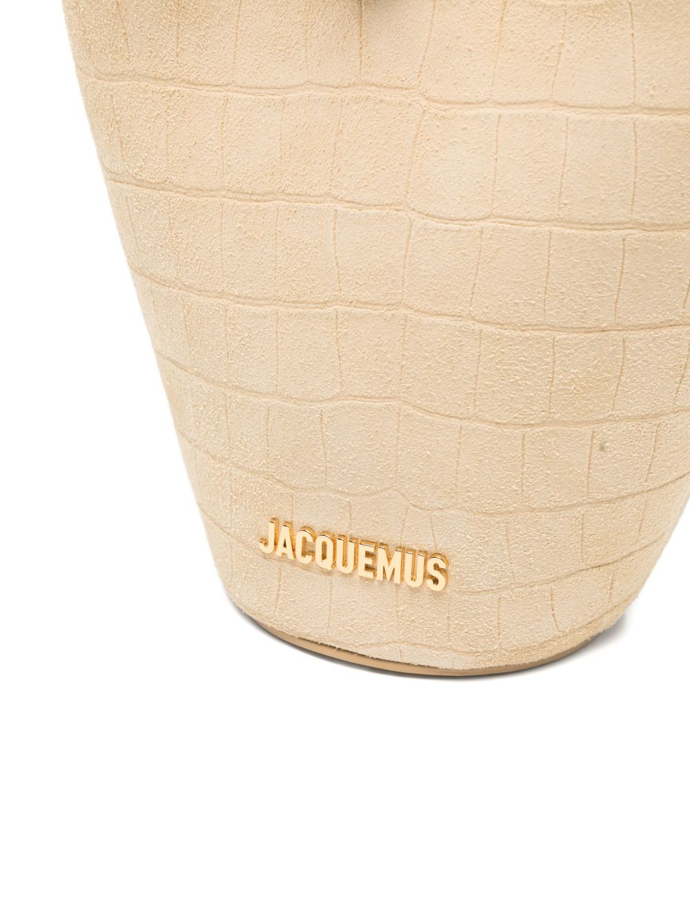 JACQUEMUS Le Petit Bambola Bucket Bag Beige