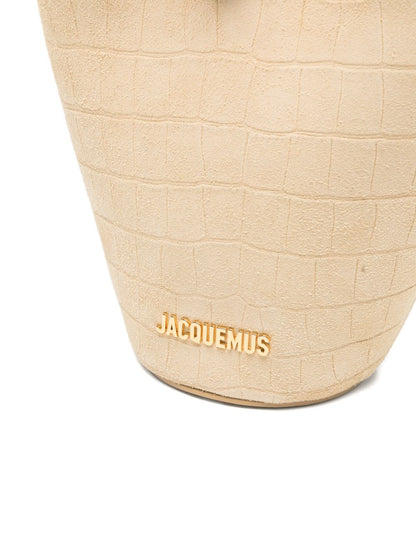 JACQUEMUS Le Petit Bambola Bucket Bag Beige