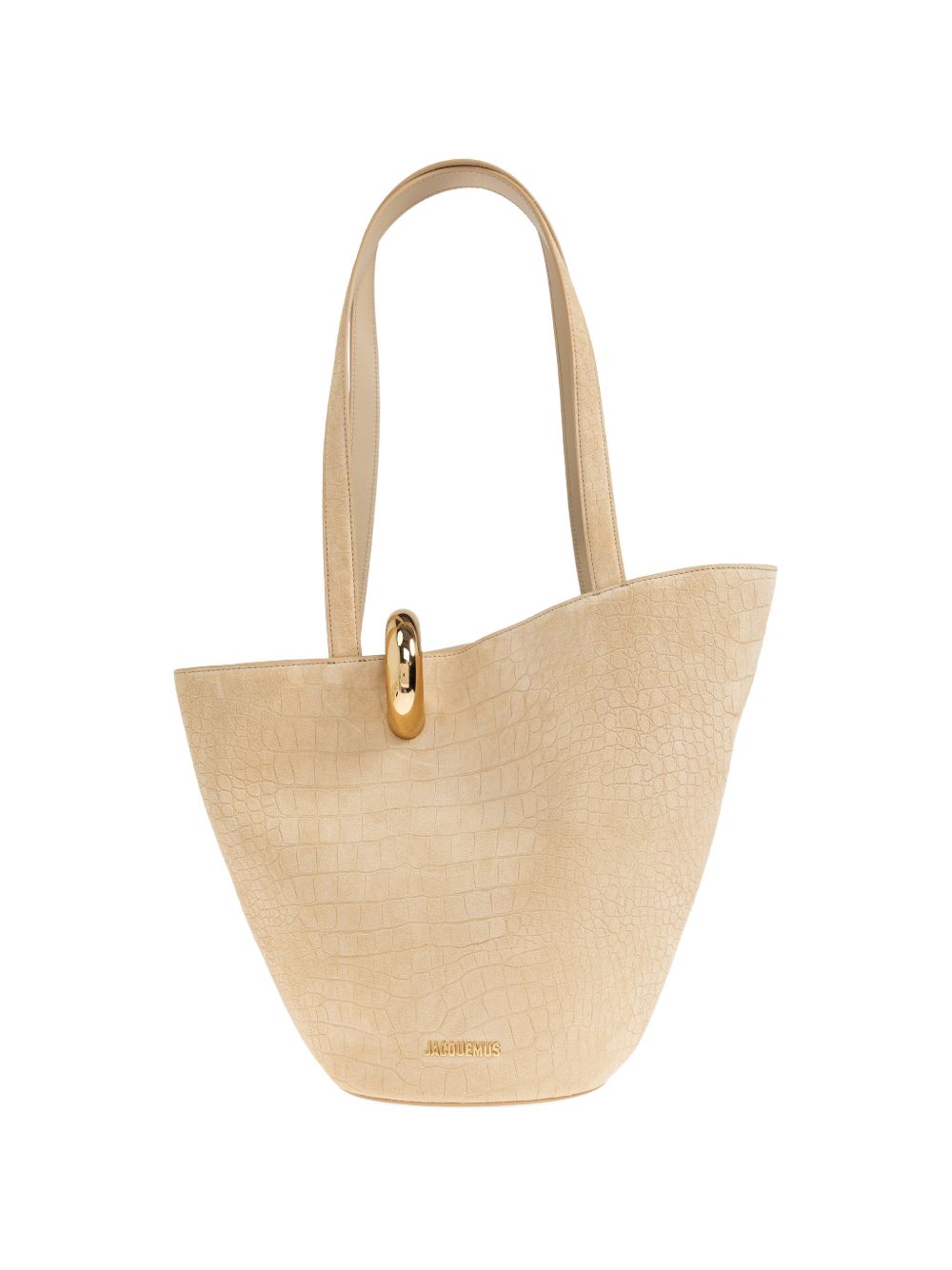 JACQUEMUS Le Bambola Moyen Bucket Bag Beige
