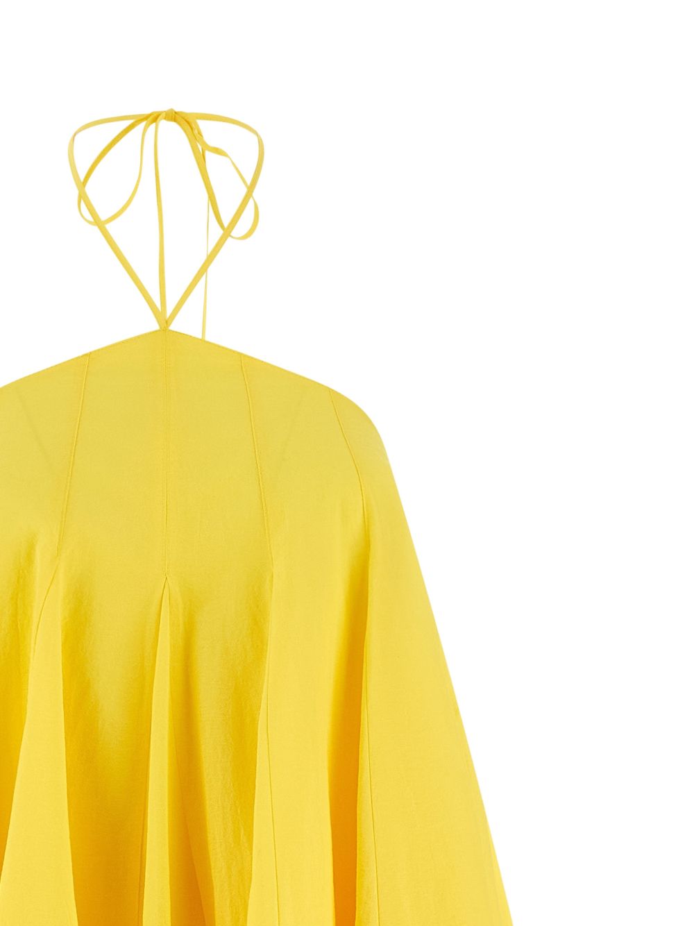 JACQUEMUS Triangle Mini Flared Dress Yellow