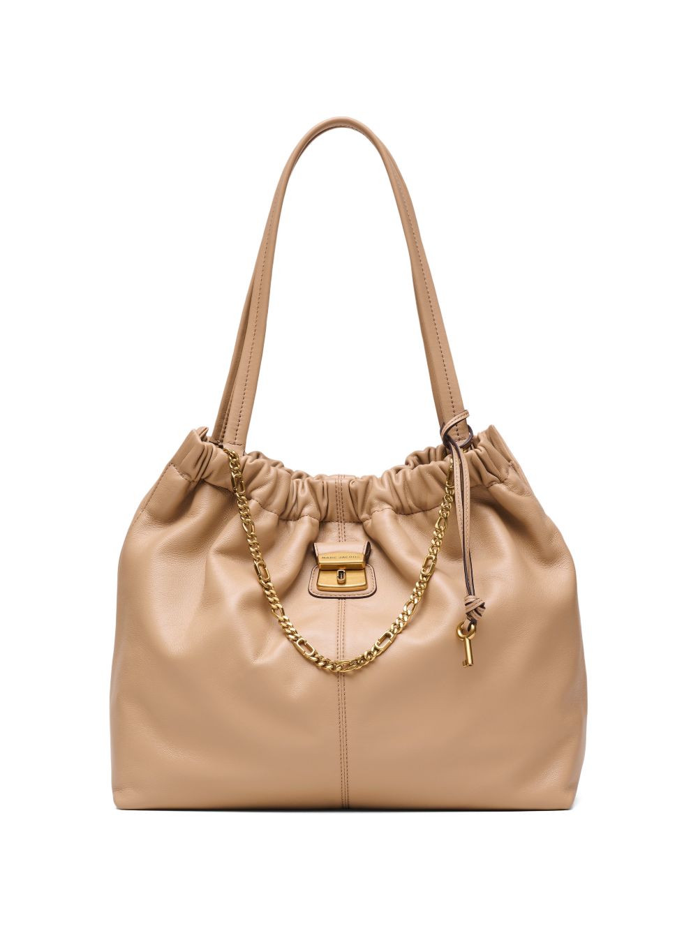Marc Jacobs The Tote Leather Shoulder Bag Camel