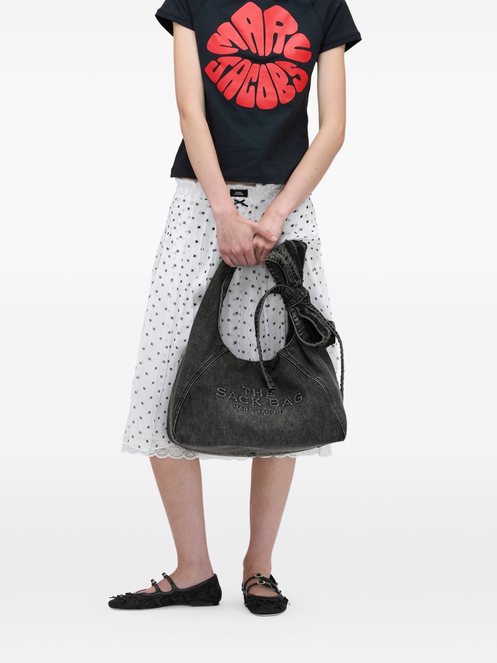 Marc Jacobs The Sack Denim Handbag Black