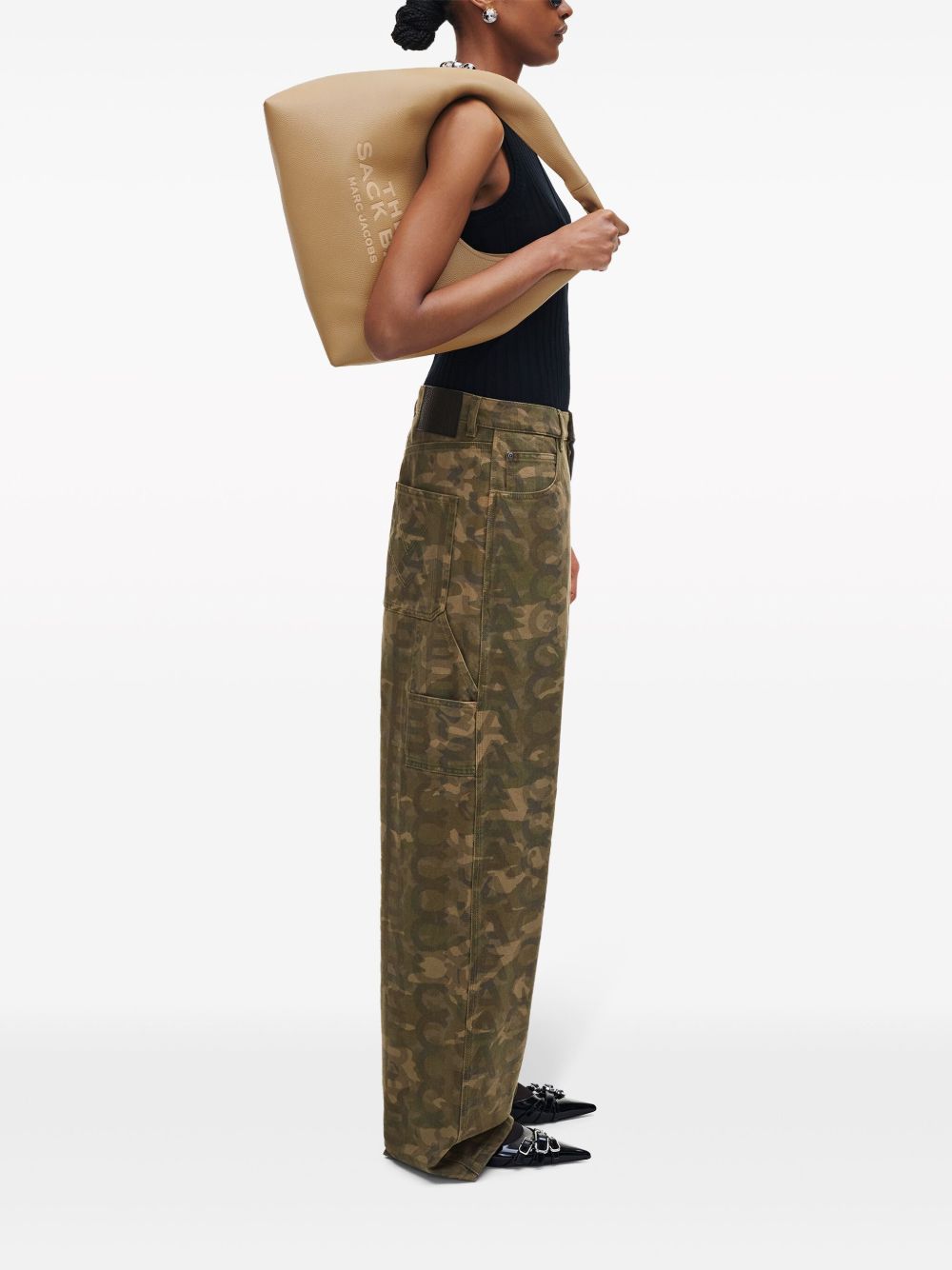 Marc Jacobs The Sack Grained Leather Handbag Camel