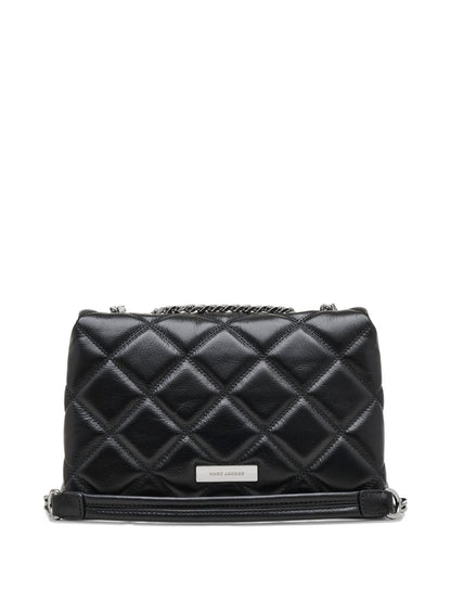 Marc Jacobs Slim Dual Quilted Shoulder Bag Black