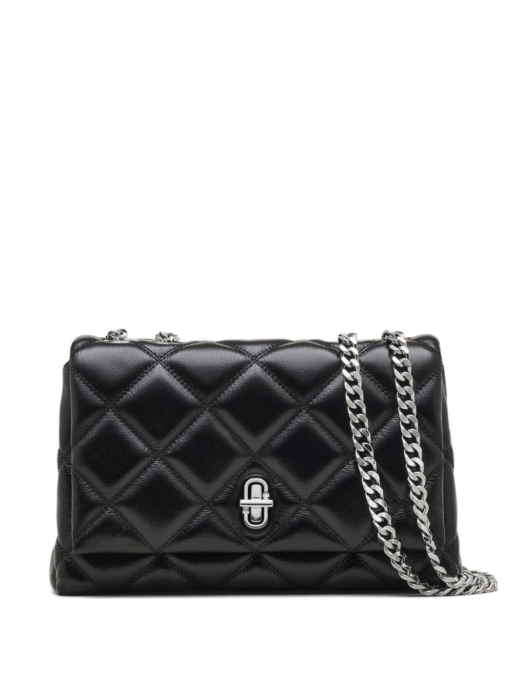 Marc Jacobs Slim Dual Quilted Shoulder Bag Black