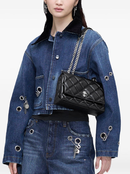 Marc Jacobs Slim Dual Quilted Shoulder Bag Black