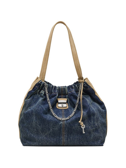 Marc Jacobs The Tote Denim Shopper Blue