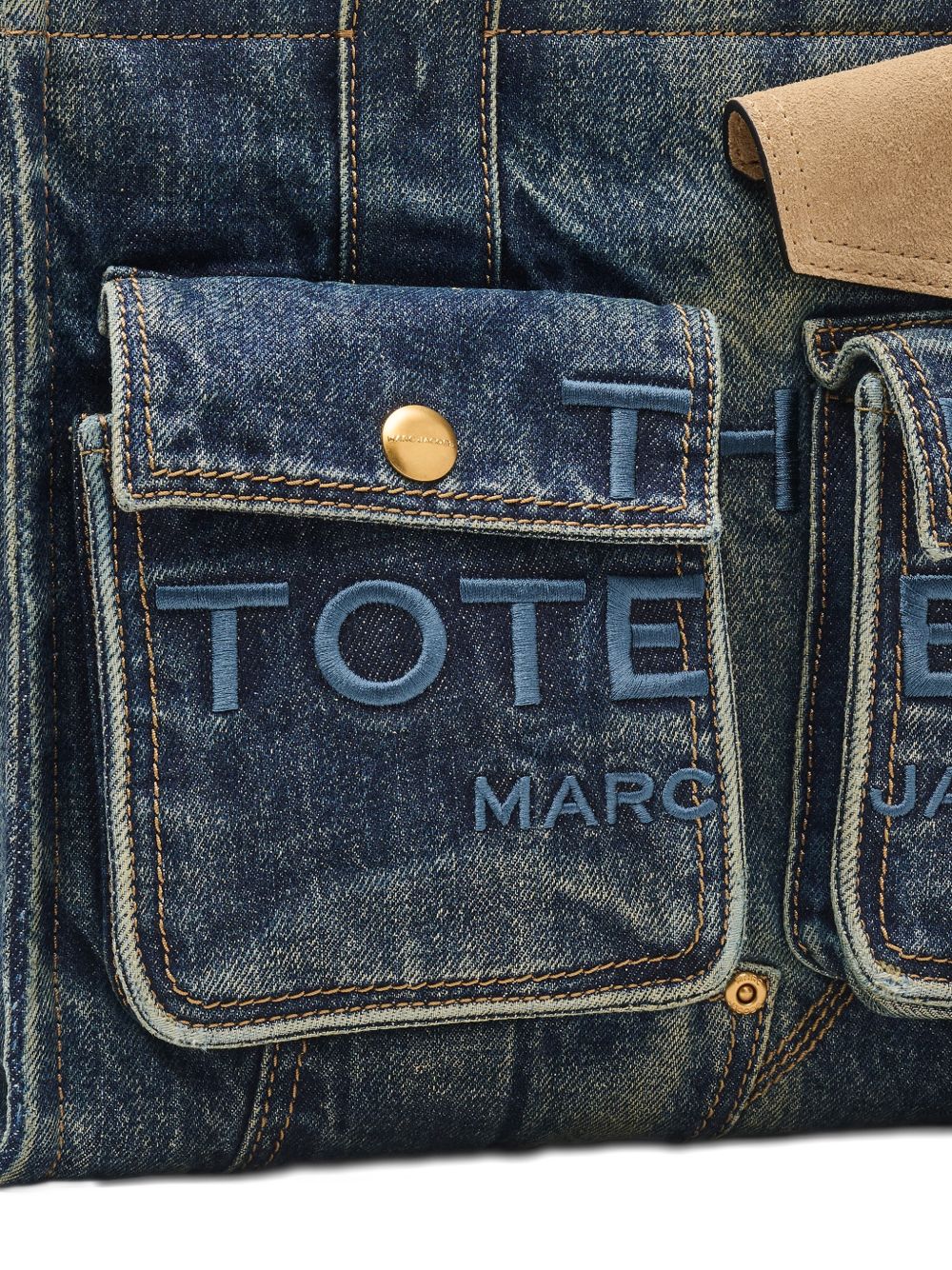 Marc Jacobs The Medium Denim Tote Blue