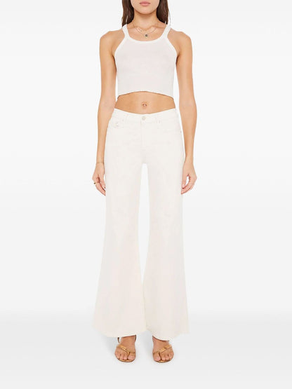 Mother The Twister Skimp Wide Jeans Beige