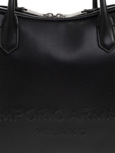 Emporio Armani Top Handle Leather Bag Black