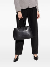 Emporio Armani Top Handle Leather Bag Black