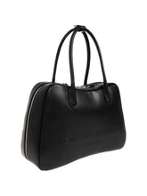Emporio Armani Top Handle Leather Bag Black