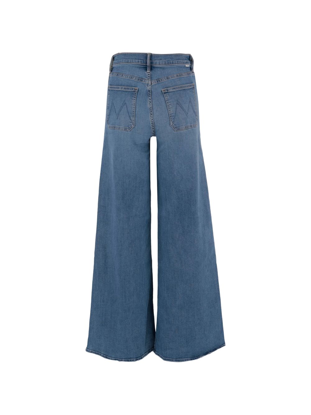 Mother Wide Leg Denim Jeans Clear Blue