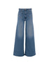 Mother Wide Leg Denim Jeans Clear Blue