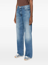 Mother Straight Leg Denim Jeans Blue