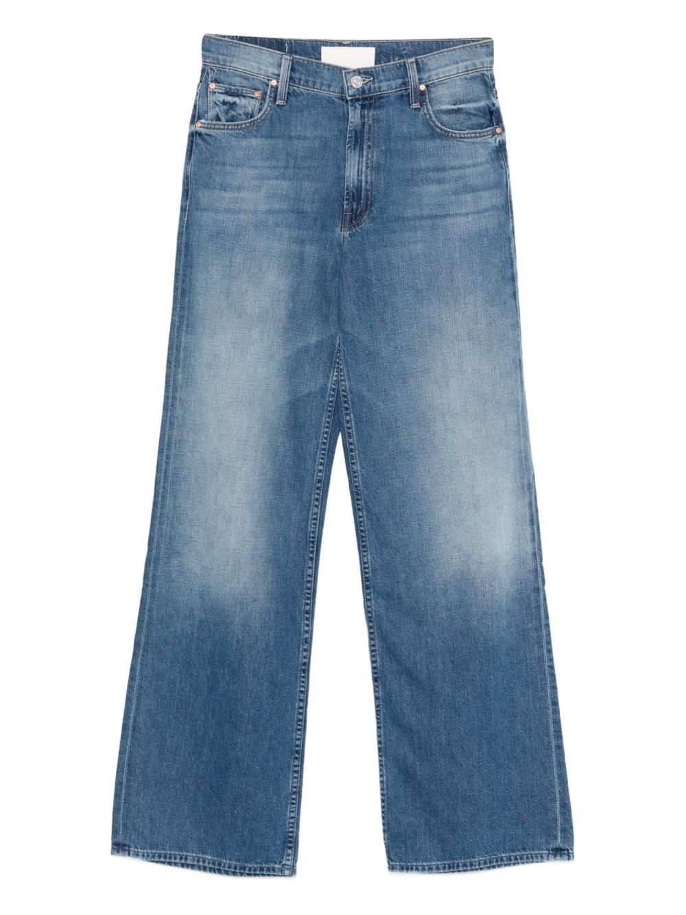 Mother Straight Leg Denim Jeans Blue