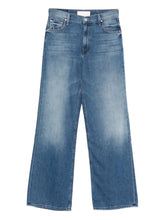 Mother Straight Leg Denim Jeans Blue