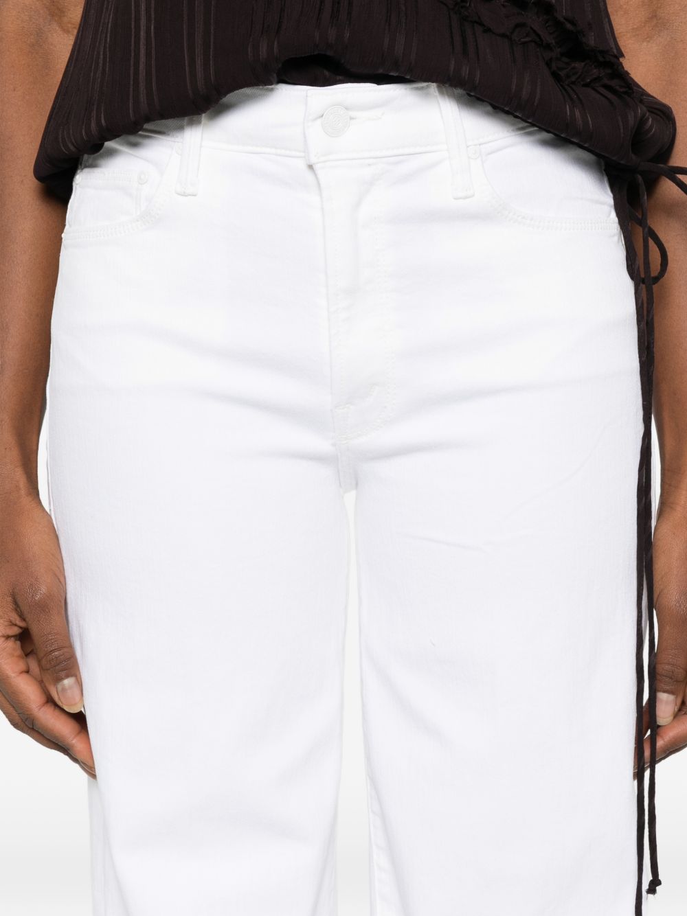Mother The Twister Sneak Wide Jeans Blue blue