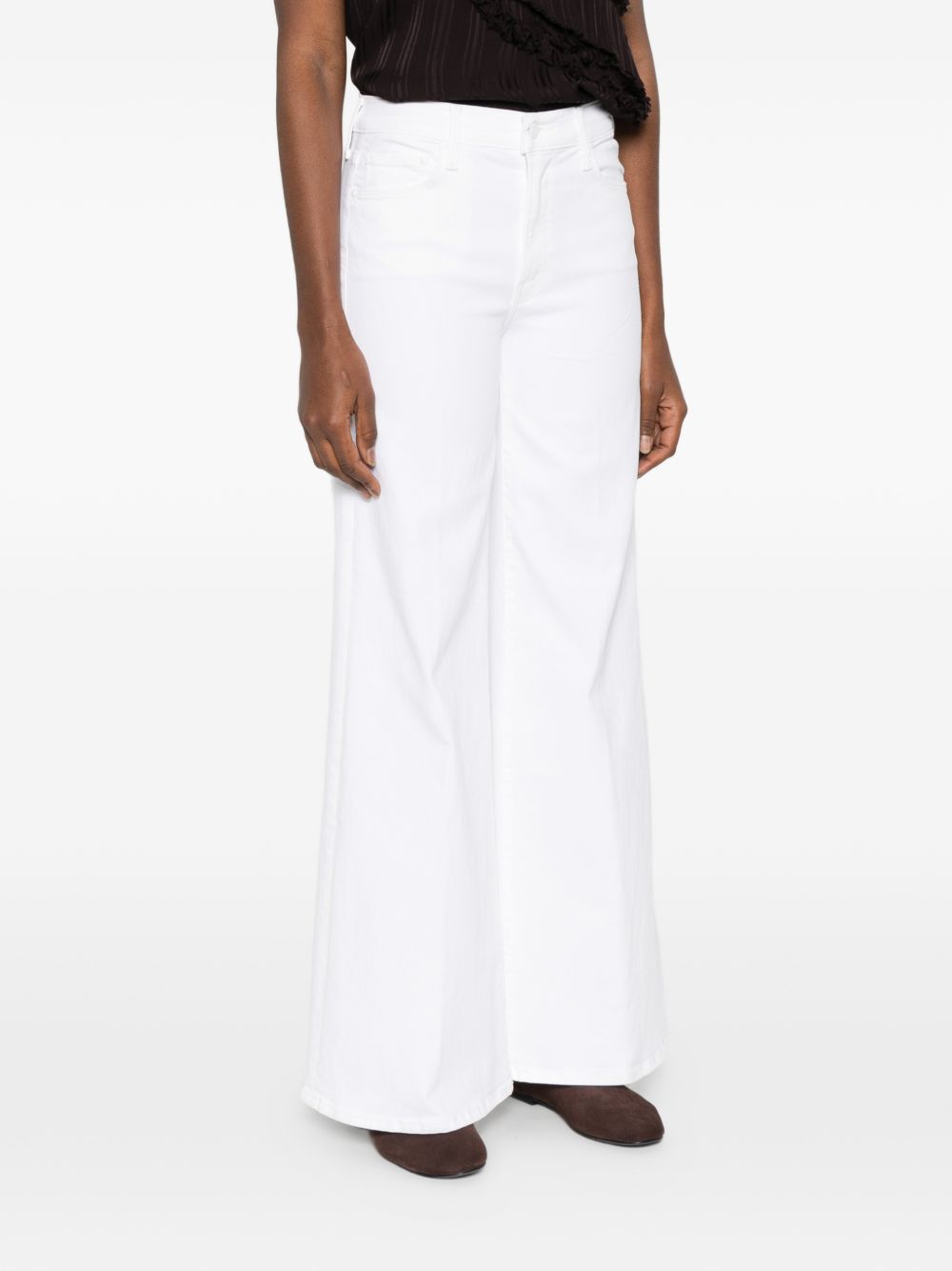 Mother The Twister Sneak Wide Jeans Blue blue