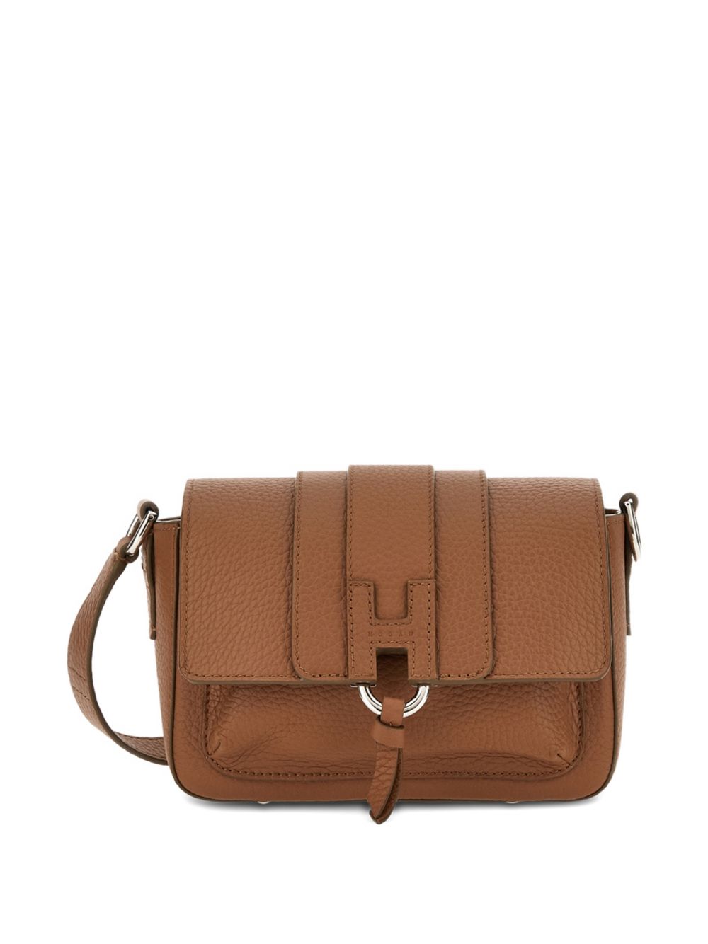 Hogan Leather Crossbody Shoulder Bag Leather Brown leather brown