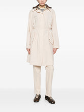 Burberry Nylon Parka Coat Beige