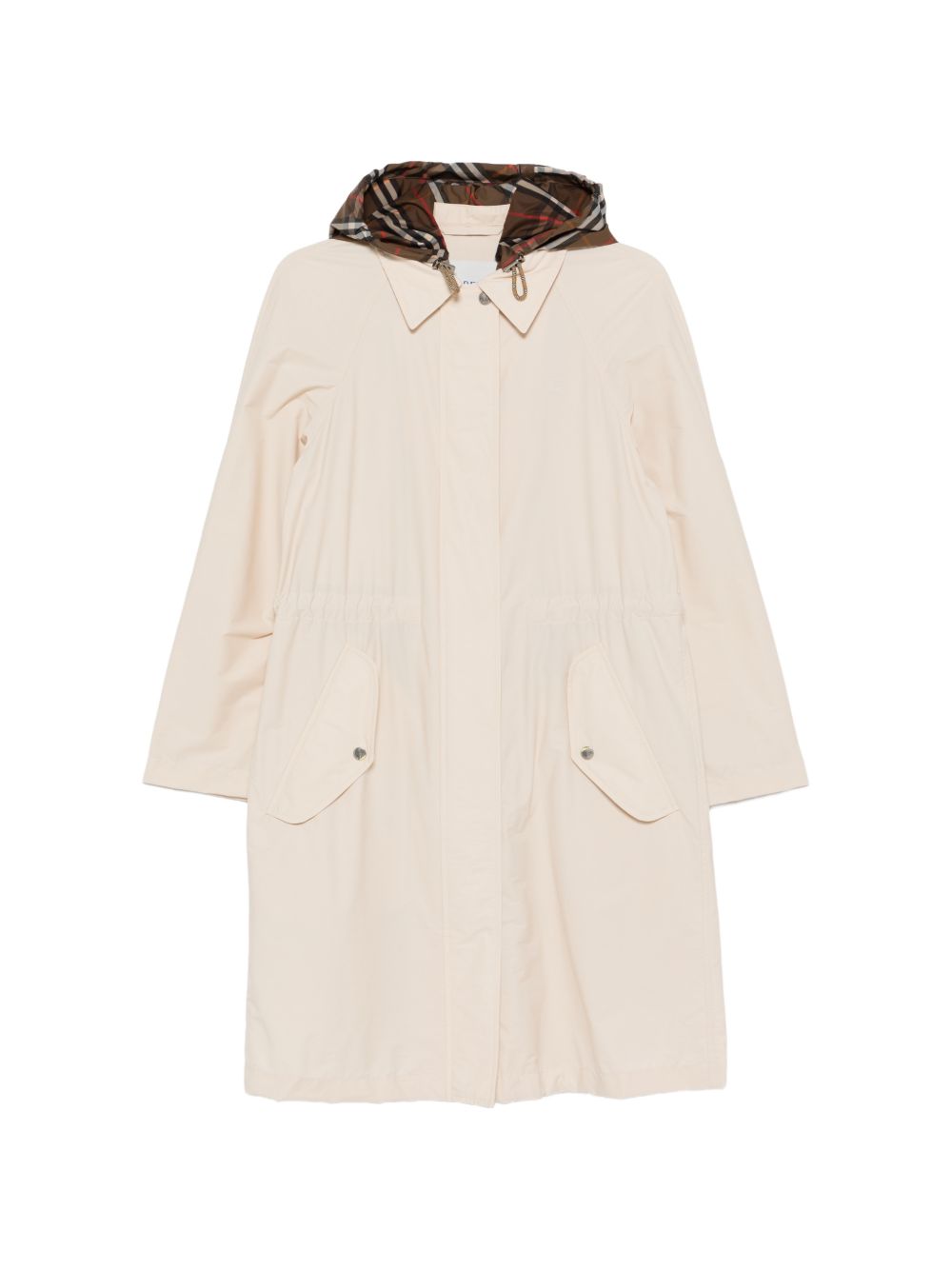 Burberry Nylon Parka Coat Beige