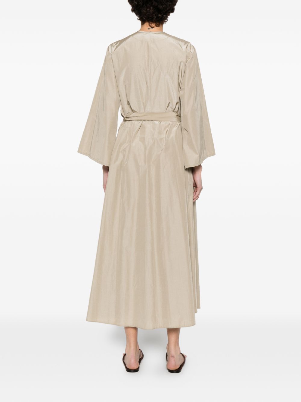 Forte Forte Sleeveless Midi Dress Beige