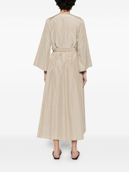 Forte Forte Sleeveless Midi Dress Beige