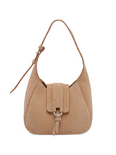Hogan Mini Suede Hobo Bag Beige Beige