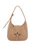 Hogan Mini Suede Hobo Bag Beige Beige