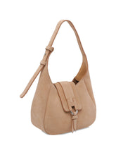 Hogan Mini Suede Hobo Bag Beige Beige
