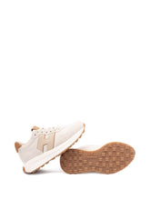 Hogan Leather Low-Top Sneakers Beige