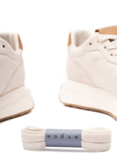 Hogan Leather Low-Top Sneakers Beige